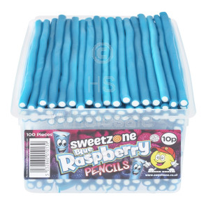Sweetzone Blue Raspberry Pencils 100x10p