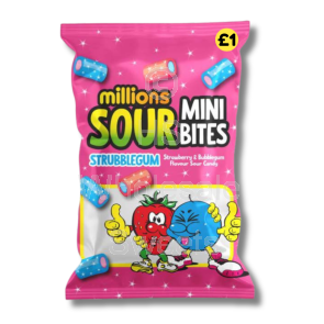 Millions Sour Strubblegum Bites 12x120g