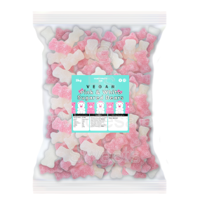Candycrave Vegan Pink and White Sugared Bears 2Kg