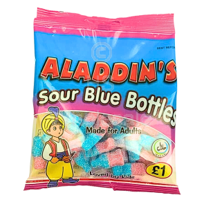 Aladdins Sour Bubblegum Bottles 12x110g