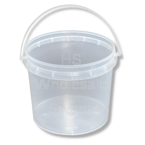 Clear Round Bucket 2.5l