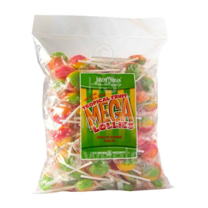 Wrapped Joseph Dobson Tropical Fruit Lollies 80 Count