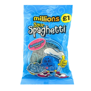 Millions Sour Bubblegum Spaghetti 12x120g