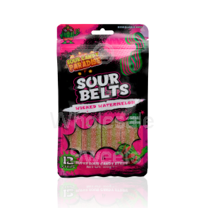 Candy Paradise Sour Belts Wicked Watermelon 12x100g