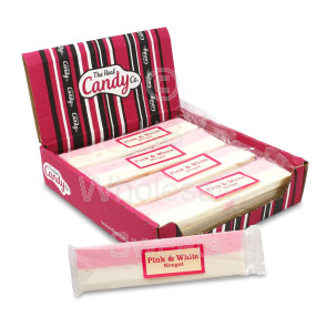 Candy Co Pink/White Nougat Bars 16X130G