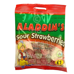 Aladdins Sour Strawberries 12x110g