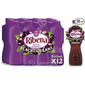 Ribena Blackcurrant Fruit Drink 12x500ml