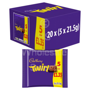 Cadburys Twirl £1.35 PMP 20x5 Pack