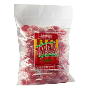 Wrapped Joseph Dobson Traffic Light Lollies 80 Count