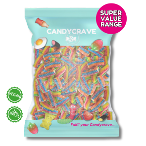 Candycrave Super Value Fizzy Rainbow Pencils 1kg