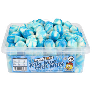 Sweetzone Tub Jelly Blue Twist Kisses 700g