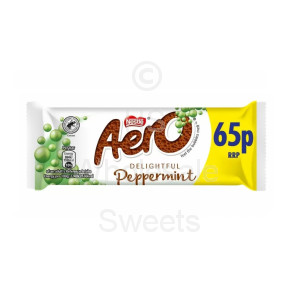 Nestle Aero Peppermint Chocolate Bubbly Bar 24x36g 65p PMP
