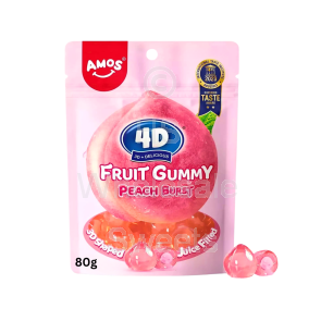 Amos 4D Gummy Peach Burst 24x80g