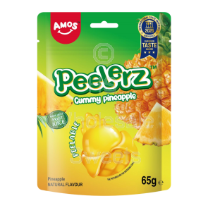 Amos Peelerz Gummy Pineapple Peg Bag 12x65g