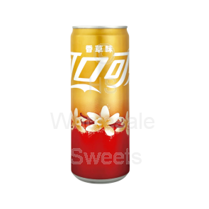 Coca Cola Vanilla Flavour Fizzy Drink Slimline Cans 12x330ml