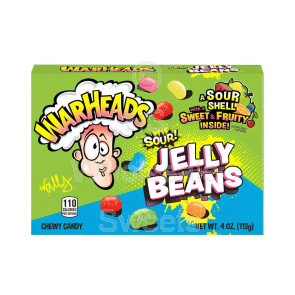 Warheads Sour Jelly Beans Theatre Box 12x113g