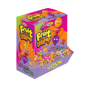 Jojos Fruit on a Stick Pop Lollipop Dropdown Box 50x12g