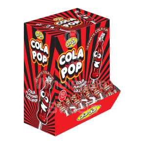 Jojos Cola Bottle Pop Lollipop Dropdown Box 50x12g