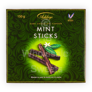 Ashleys Dark Chocolate Mint Sticks Gift Box 150G