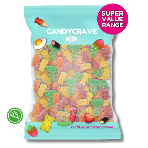 Candycrave Super Value Fizzy Bears 1kg
