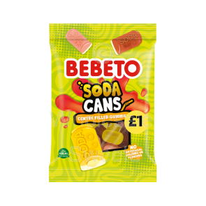 Bebeto Pre Pack Soda Cans 10x130g £1 PMP