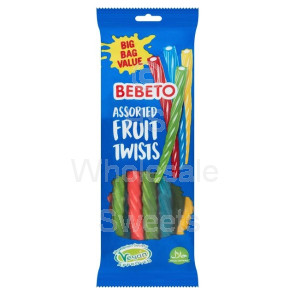 Bebeto Assorted Fruit Twists 12x200g