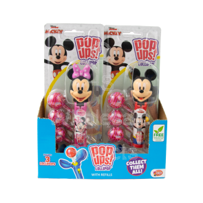 Pop Ups Lollipop Blisterpack - Disney Mix 12pcs