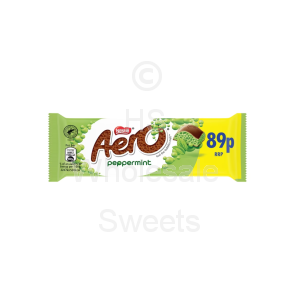 Aero Bubble Peppermint 89p PMP 24 x 36g