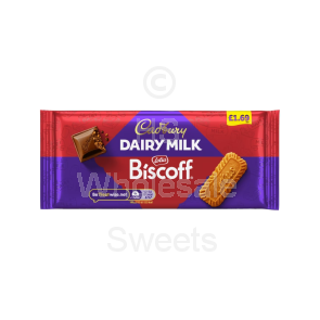 Cadbury Dairy Milk Biscoff PMP £1.69 21 x 95g