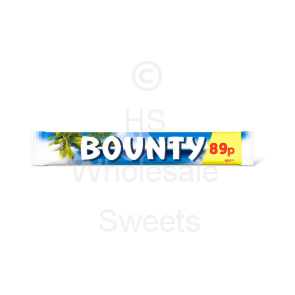 Bounty Milk Chocolate Bar PMP 89p 24x57g