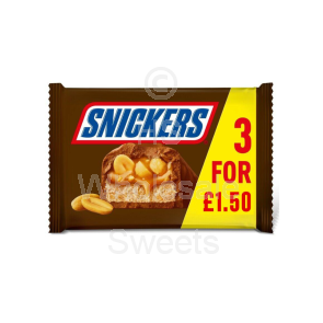 Snickers Chocolate PMP £1.50 22 X 3 Pack