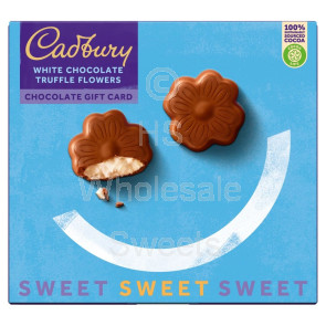 Cadbury White Choc Truffle Flowers Gift Card 112g