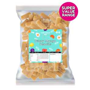 1kg Candycrave Super Value Fizzy Mango Pencils