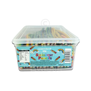 Candycrave Rainbow Pencils Tub 100 Count