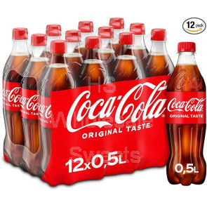 Coca Cola Drink Coke Bottle Original Taste 12x500ml