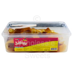 Jellopy Halal Giant Cola Bottles Tub 900g