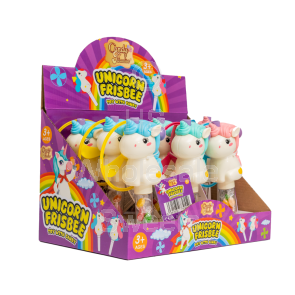 Candy Paradise Unicorn Frisbee Toy 9x10g