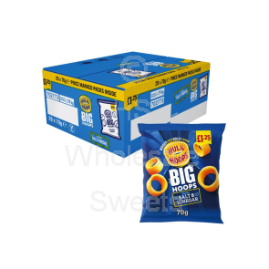 Hula Hoops Big Hoops Salt & Vinegar Crisps £1.25 PMP 20X70g