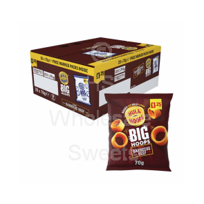 Hula Hoops Big Hoops BBQ Beef Crisps £1.25 PMP 20X70g