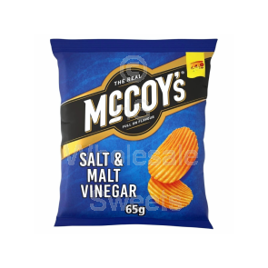 McCoys Salt & Vinegar Crisps £1.35 PMP 20x65g