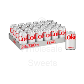 Diet Coke Slimline Cans 24x330ml
