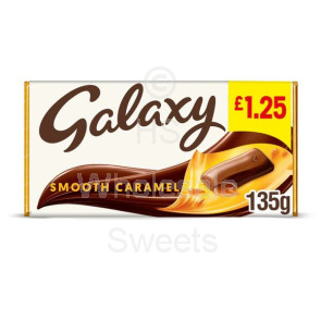 Galaxy Caramel Chocolate £1.25 PMP 24x135g