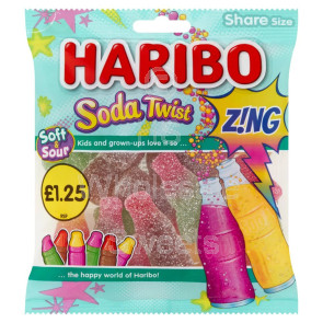 Haribo Soda Twist Z!ing 12x160g £1.25 PMP