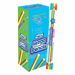 Vidal Mega Rainbow Pencils 50x23g