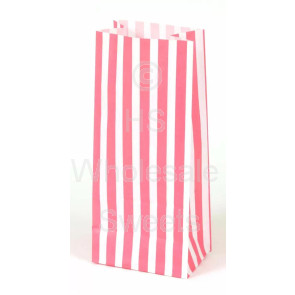 Pink & White Striped Pick N Mix Bags 500 Pack