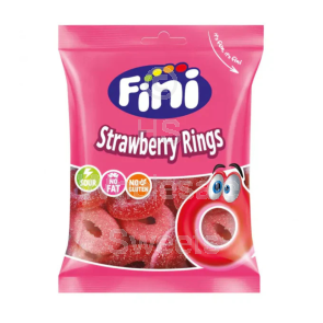 Fini Halal Strawberry Rings 12x75g
