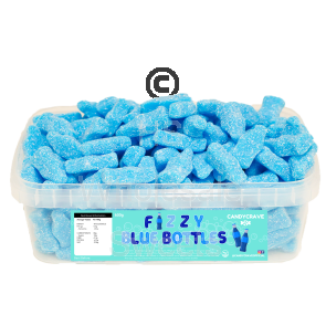 Candycrave Fizzy Blue Bottles Tub 600g
