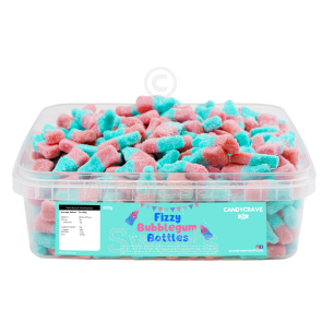 Candycrave Fizzy Bubblegum Bottles Tub 600g