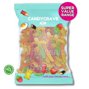 Candycrave Super Value Fizzy Worms 1kg