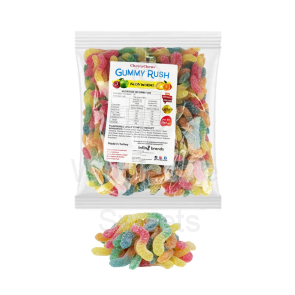 Gummy Rush Sour Neon Worms 1kg